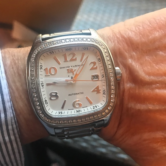 David Yurman Other - David Yurman Stainless Diamond Watch